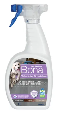 Produktbild von Bona Pet System Tiefenreiniger für Hartböden 1 L, entfernt hartnäckige Verunreinigungen von Haustieren und neutralisiert Gerüche