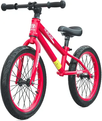 Imagen del producto de Loopfiets, 16 pulgadas, para niños más grandes a partir de 4, 5, 6, 7, 8 años, para niños y niñas, bicicleta sin pedales, asiento ajustable, neumáticos inflables, rápida