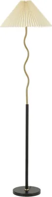 Stehlampe Terra 46 x 172 x 46 cm Metall Gold Schwarz_Natur24