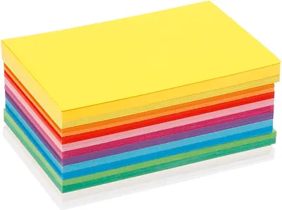Image de Carton de bricolage, couleurs printanières, format A6 - 120 feuilles