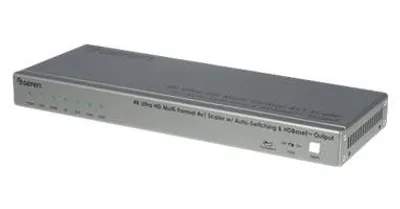 Obrázek produktu pro Gefen EXT-4K300A-MF-41-HBTLS 4K/UHD 4x1 multiformátový škálovací extender – KVM přepínač – DisplayPort