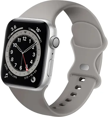 Produktbild von Strap-it Apple Watch 8 Armband Silikon (Grau)
