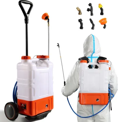 Immagine prodotto di Irroratore a zaino 15 L - Irroratore da giardino con 094 PSI - Irroratore ad alta pressione per la manutenzione del giardino - Comodo ed efficiente