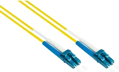 Produktbild von LWL Duplex Patchkabel OS2 LC/LC LSZH 10 m Singlemode Gelb