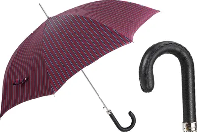 Immagine prodotto di Ombrello da uomo PASOTTI 95 cm con manico in pelle – Manuale, Italia