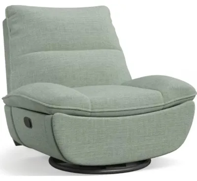 Immagine prodotto di Poltrona girevole e reclinabile con base in metallo robusta, modello XC6-FC-G-EU, color verde chiaro