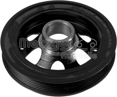 Produktbild von METZGER 6400121 Riemenscheibe Kurbelwelle für FORD Transit Custom V362 Kastenwagen (FY, FZ)