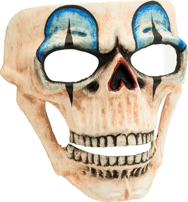 Immagine prodotto di Maschera da teschio di Halloween "Commedia dell'Arte" | Beige Blu