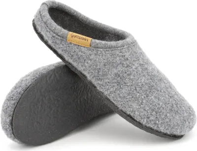 Produktbild von Gottstein Filz-Pantoffel ALP- COMFORT mit Kork-Einlegesohle Graumele ,45