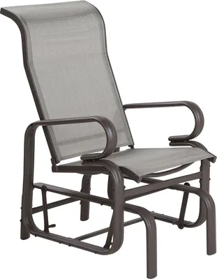 Produktbild von BELIANI Gartenstuhl Braun Polyester Schaukelfunktion Modern