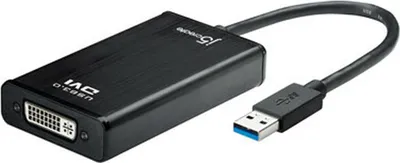 Produktbild von J5create jua370 multi-adapter usb 3.0 zu vga/gigabit lan/us