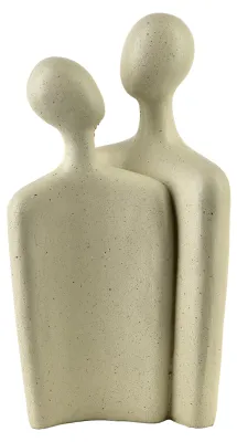 Productafbeelding van Decoratief object Poliresin Mondex Manon, beige, 1 stuk, afmetingen 12x24 cm