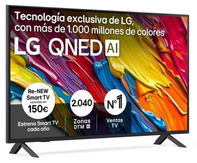 Produktbild von TV LG QNED 50QNED82A6B 50" 4K Ultra HD Smart TV WiFi IA Dolby Digital Plus