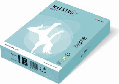 Produktbild von Mondi Maestro Color mittelblau 120g/m² DIN-A4 - 250 Blatt MB30