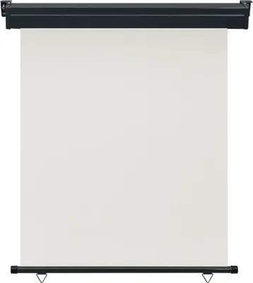 Image de vidaXL Marquise latérale de balcon 145x250 cm Crème