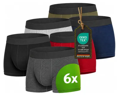 Productafbeelding van Boxershorts - Heren - Katoen - 6 stuks - Maat S tot XXL