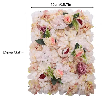 Produktbild von Künstliche Blumen - Seiden-Pfingstrosen- und Rosenköpfe - Für Blumenwand & Hintergrunddeko - Hochzeit & Zuhause - Innenbereich - Mehrfarbig
