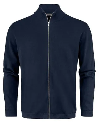 Produktbild von James Harvest - "Ashland" Strickjacke für Herren, Baumwolle ET901 (4XL) (Marine)
