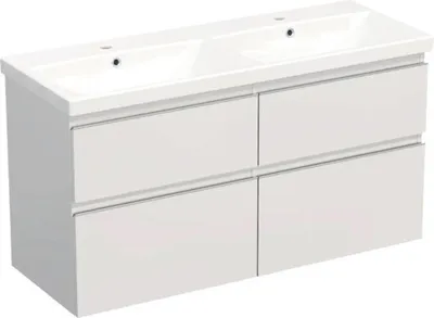 Obrázek produktu pro Koupelnová skříňka s umyvadlem Jungborn TRENTA 120 cm bílá lesklá