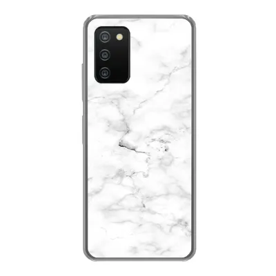 Produktbild von MuchoWow® Handyhülle Schutzhülle Hülle für Samsung Galaxy A03s Marmor - Weiß - Grau Silikon Softcase Handy Hülle - Schutz