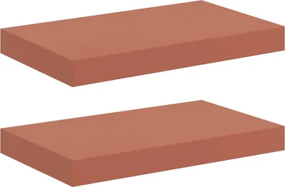 Obrázok produktu pre vidaXL Nástenná polica, 2 ks, červená, 40 x 23,5 x 4 cm, drevotrieska