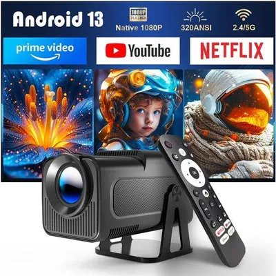 Produktbild von Intelligente Heim-Zielprojektor mit Android 13 und Sprachkontrolle