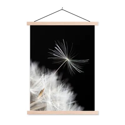 Produktbild von MuchoWow® Textilposter Blume - Löwenzahn - Pflanze 120x160 cm mit holzfarbenen Rahmen - Plakatkarton