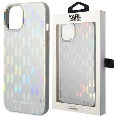 Produktbild von Karl Lagerfeld Klhcp14Mlgmmsv3 Iphone 14 Plus 6.7"" Hardcase Srebrny/Silber Monogramm Irisierend