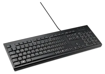 Zdjęcie produktu dla Kensington KB100 EQ, Pełnowymiarowy (100%), Przewodowa, Czarny