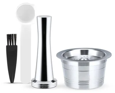 Image de Capsules réutilisables en acier inoxydable - Compatibles avec les machines K, Tchibo et Caffitaly
