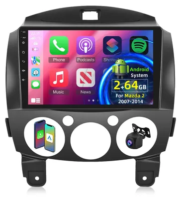 Immagine prodotto di [2+64G] Autoradio Android 13 per Mazda 2 dal 2007 al 2014, con CarPlay wireless