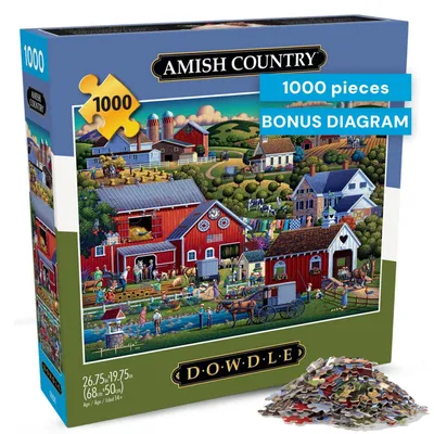 Immagine prodotto di Buffalo Games - Dowdle - "La vita degli Amish" - Puzzle da 1000 pezzi per adulti