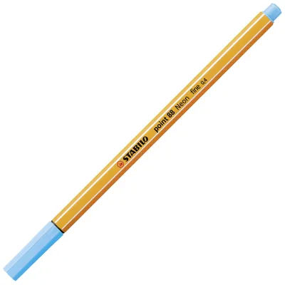 Image de Feutres fins - STABILO point 88 - Stylo simple - Couleur néon, bleu vif