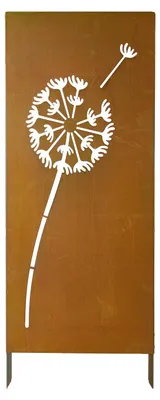 Produktbild von VEVOR Holz Sichtschutz, 36" B x 76" H Outdoor Sichtschutz, Freistehendes Holz Sichtschutzpanel mit Ständer, Dekorativer Patio Sichtschutz, Outdoor Trennwand für Balkon Patio Rasen Garten, 24x63 Zoll-Naturmuster 1 Stk-Rost