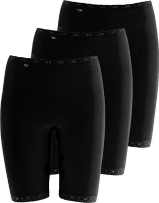 Produktbild von sloggi 3er Pack Basic+ Long Short / Radler Longshort mit weichen Nähten, Ideal unter Röcken und Kleidern, Extra softe Kanten, die sich nicht abzeichnen