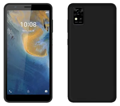 Produktbild von cofi1453® Silikon Hülle Basic kompatibel mit ZTE BLADE A31 Case TPU Soft Handy Cover Schutz in Schwarz