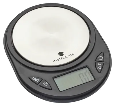 Digitale Küchenwaage, 750 g, LCD, Edelstahl, schwarz, tragbar
