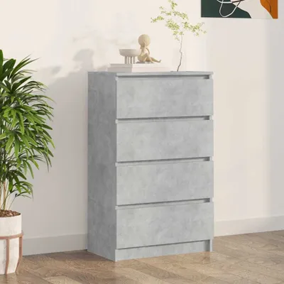 Produktbild von Sideboard Wohnzimmer - Betongrau 60x35x98,5 cm Holzwerkstoff - Kommoden CC26901