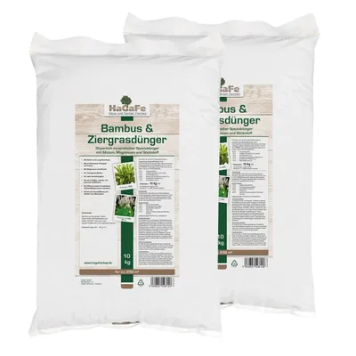 Produktbild von HaGaFe Bambusdünger, Ziergrasdünger, 2 x 10kg, Spezialdünger, Dünger mit Silizium und Magnesium