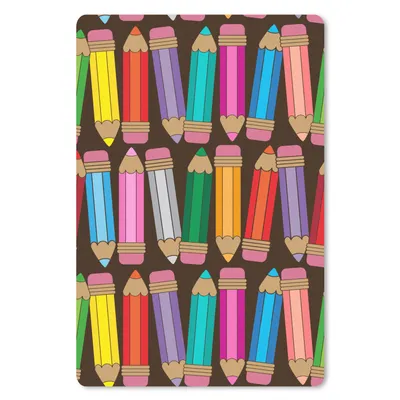 Produktbild von MuchoWow® Mauspad Mousepad Bleistift - Muster - Abstrakt - Regenbogen 40x60 cm - Mousepads - Maus Mat - Pad - Mausunterlage - Schreibtisch Accesoire
