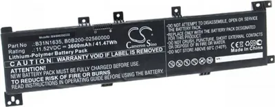 Produktbild von Akku für Asus R702UQ Li-Pol 11,52 Volt 3600 mAh schwarz.