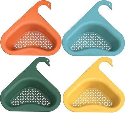 Produktbild von Filtermandjes für Gartenzubehör, 4-teilig, multifunktional, für Gootstein, Küche, 4 Farben