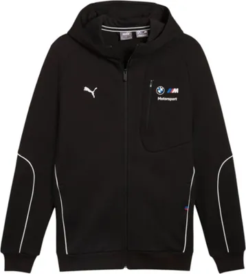 Produktbild von Puma BMW MMS Sweat Jacke mit Kapuze für Herren, Größe:L, Farbe:Schwarz