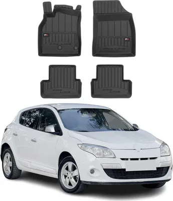Zdjęcie produktu dla 2008-2015 Renault Megane dywaniki podłogowe TPE czarne 4 szt