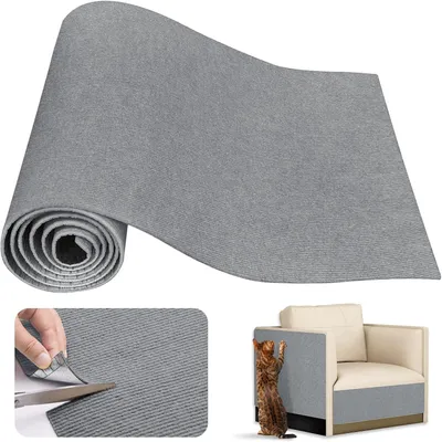 Produktbild von Katzenkratzmatte 200x40 cm, selbstklebend, zuschneidbar, Vliesstoff und Polyester, für Sofa