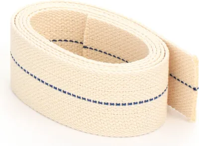 Produktbild von 1 Meter Flachbrennerdocht 35mm 100% Natürliche Baumwolle Lampendocht flach 1288