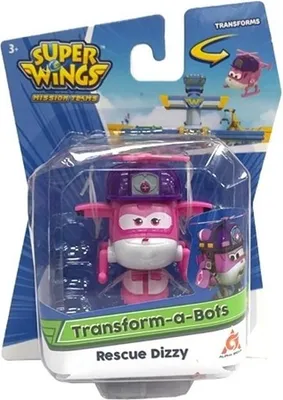 Produktbild von Super Wings Roboter-Transformation Dizzy Rescue 5cm