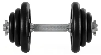 Produktbild von Verstellbares Hantelset aus Gusseisen 2 x 20 kg | Schwarz