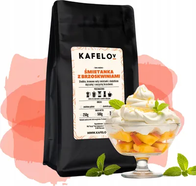 Produktbild von KAFELOV | Aromatische Kaffeecreme mit Pfirsichen - 250g - Süß und cremig - 100% Arabica