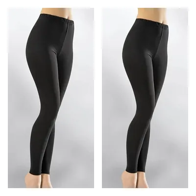 Produktbild von 2 Stk.Damen Leggings Leggins L Lange Tayt Sport Fitness Schwarz K-14